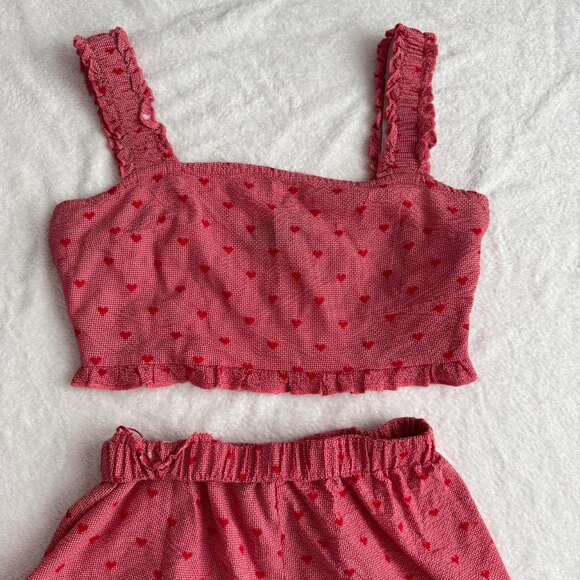 Cider Red Heart Print Matching Set - Picture 4 of 7